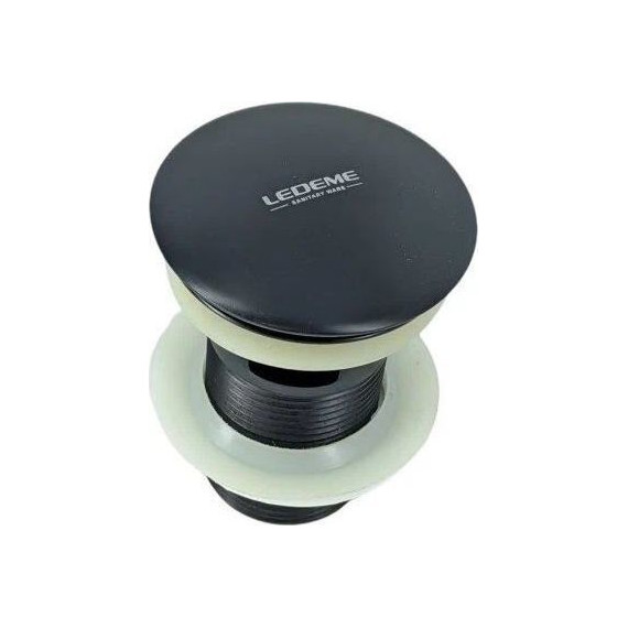 Донный клапан Ledeme L65B-2, чёрный фото 2