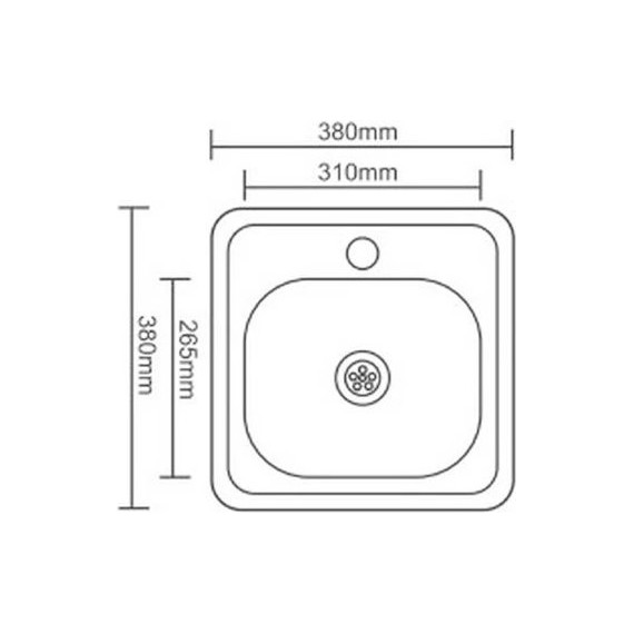 Кухонная мойка Ledeme L93838 0,8 мм фото 2