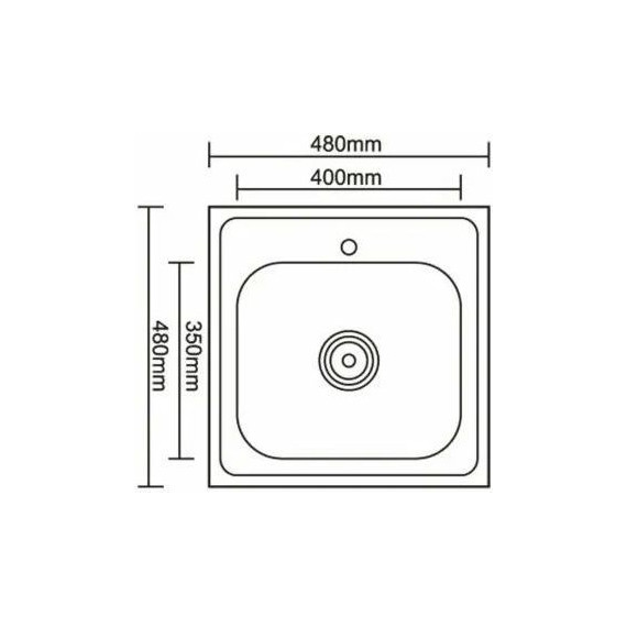 Кухонная мойка Ledeme L94848 0,8 мм фото 2