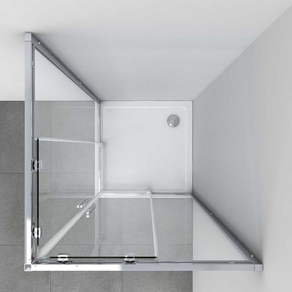 Душевое ограждение Vincea Soft 90х90 см VSS-3SO900CL, хром/прозрачное фото 2