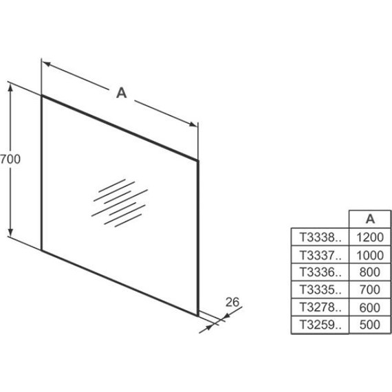 Зеркало Ideal Standard Mirror&Light Led 80 см T3336BH - 2 Зеркало Ideal Standard Mirror&Light Led 80 см T3336BH фото 2