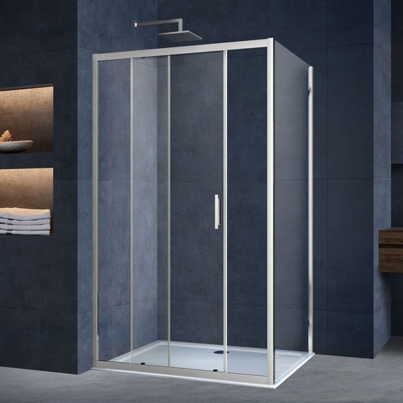 Душевое ограждение Vincea Alpha 130x90 см VSR-3AL9013CL, хром/прозрачное фото 
