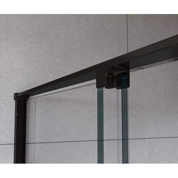 Душевая дверь Vincea Arno 120 см VPS-1A120CLB (стекло 8 мм), черный/прозрачное фото 3