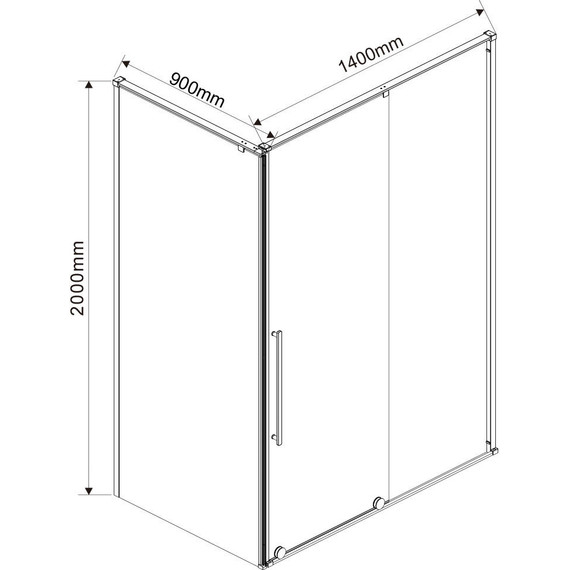 Душевое ограждение Vincea Arno 140x90 см VSR-1A9014CL (стекло 8 мм), хром/прозрачное фото 7
