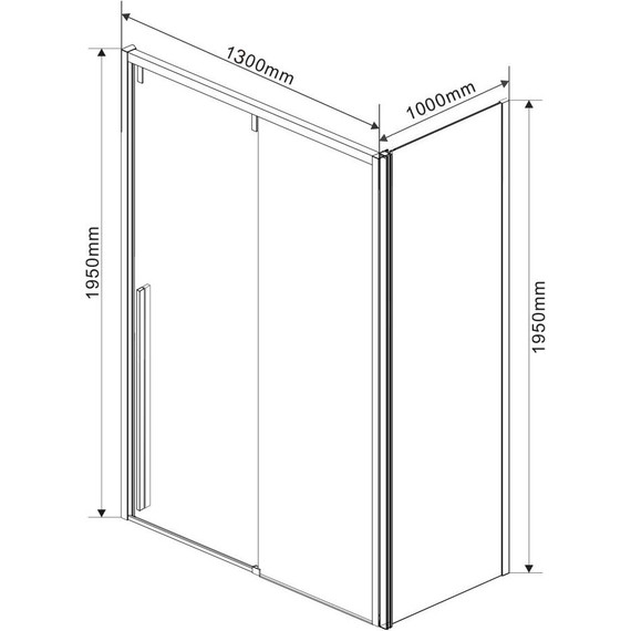 Душевое ограждение Vincea Lugano 130x100 см VSR-1L1013CLB-1 (стекло 8 мм), черный/прозрачное фото 4