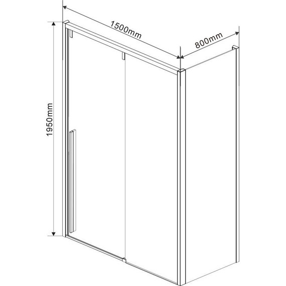 Душевое ограждение Vincea Lugano 150x80 см VSR-1L8015CL-1 (стекло 8 мм), хром/прозрачное фото 4
