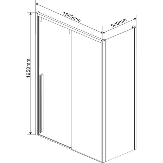 Душевое ограждение Vincea Lugano 150x90 см VSR-1L9015CL-1 (стекло 8 мм), хром/прозрачное фото 4