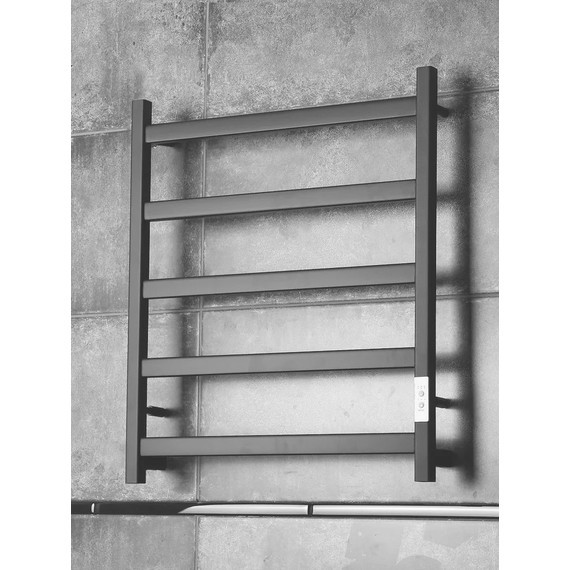 Полотенцесушитель электрический Тругор Пэк сп 20 ВГП П5 500х600 мм, чёрный (возможность скрытого подключения) 00-00042996 фото 2