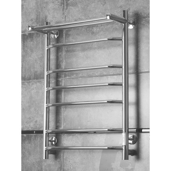 Полотенцесушитель электрический Тругор Браво Пэк сп 3 с полкой П7 500х800 мм (возможность скрытого подключения) 00-00033502 фото 2