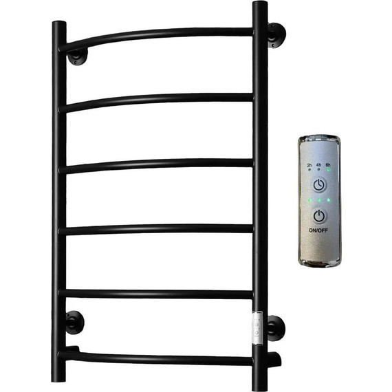 Полотенцесушитель электрический Тругор Пэк сп 5 ВГП 500х800 мм, чёрный (возможность скрытого подключения) 00-00035956 фото 2