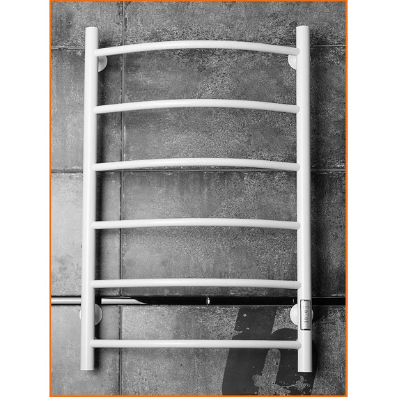 Полотенцесушитель электрический Тругор Пэк сп 5 ВГП 500х800 мм, белый (возможность скрытого подключения) 00-00036148 фото 3