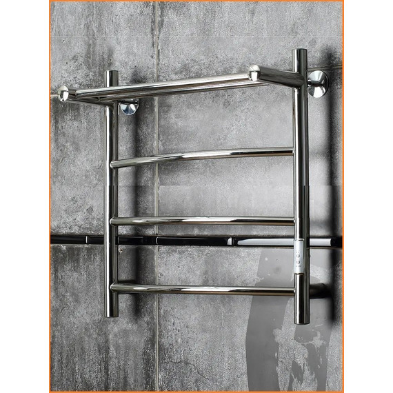 Полотенцесушитель электрический Тругор Пэк сп 5 с полкой П4 400х600 мм (возможность скрытого подключения) 00-00031624 фото 3