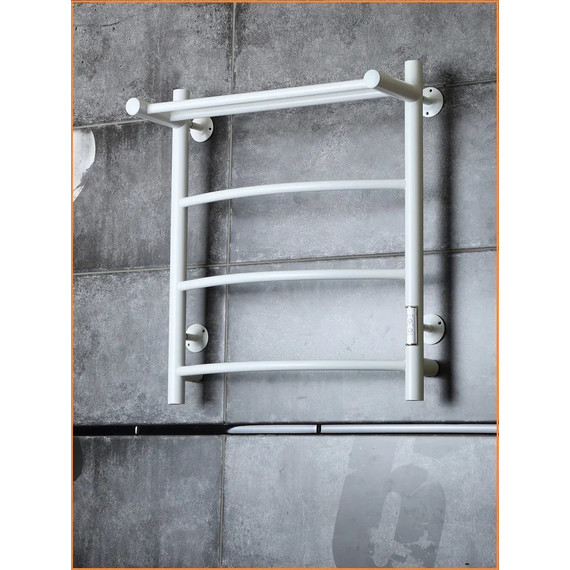 Полотенцесушитель электрический Тругор Пэк сп 5 ВГП с полкой П4 500х600 мм, белый (возможность скрытого подключения) 00-00042749 фото 3