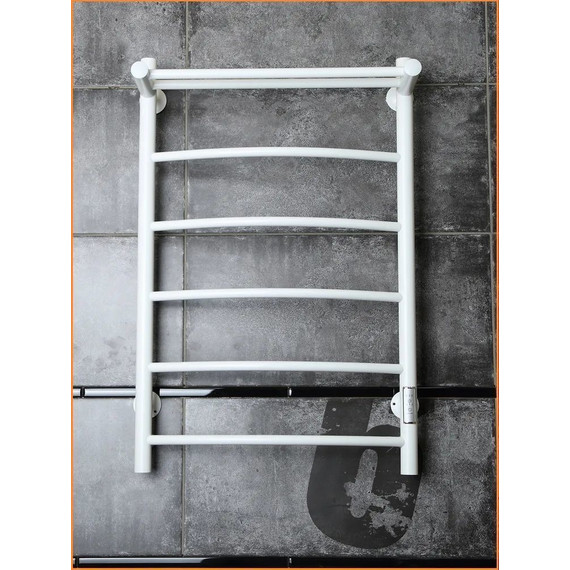 Полотенцесушитель электрический Тругор Пэк сп 5 ВГП с полкой П6 500х800 мм, белый (возможность скрытого подключения) 00-00042756 фото 3