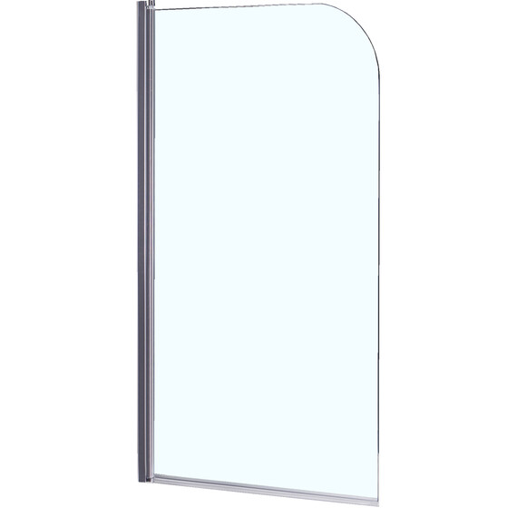 Шторка для ванны Loranto CS-F01 65х120 см, хром/прозрачное фото 