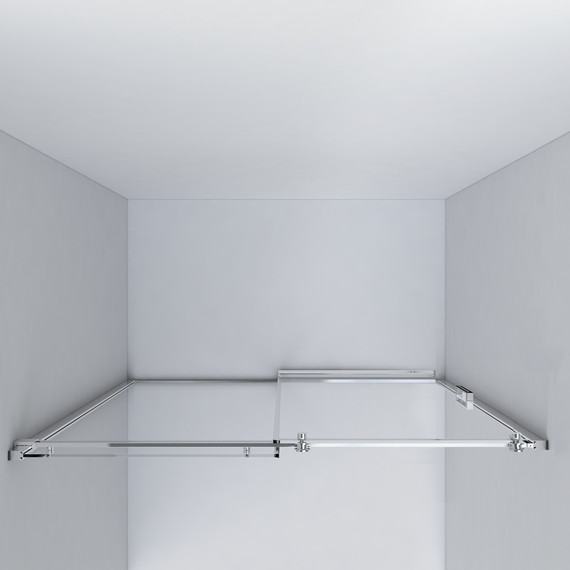 Душевая дверь Vincea Como 150 см VPS-1C150CL (стекло 8 мм), хром/прозрачное фото 4