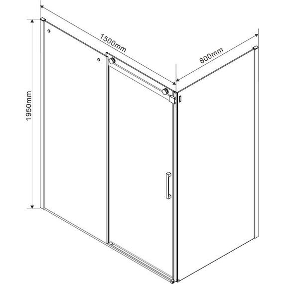 Душевое ограждение Vincea Como 150x80 см VSR-1C8015CL (стекло 8 мм), хром/прозрачное фото 6