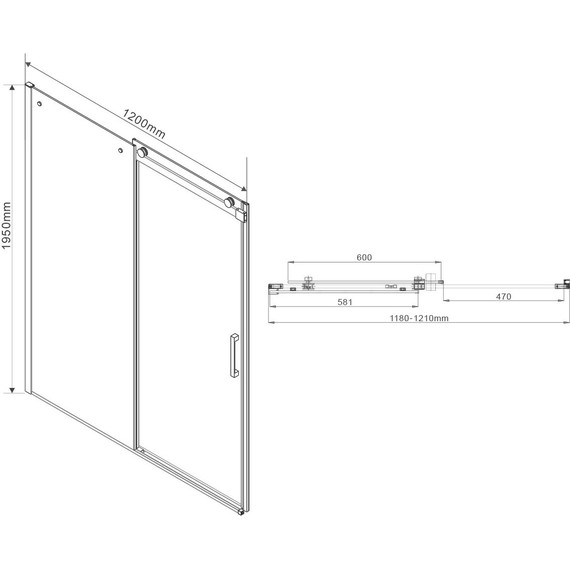 Душевое ограждение Vincea Como 120x90 см VSR-1C9012CL (стекло 8 мм), хром/прозрачное фото 7