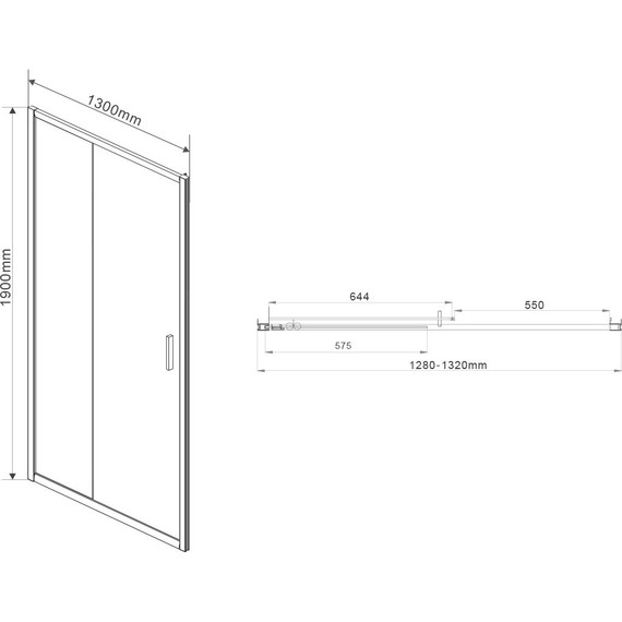 Душевая дверь Vincea Garda 130 см VDS-1G130CH, хром/шиншилла - 6 Душевая дверь Vincea Garda 130 см VDS-1G130CH, хром/шиншилла фото 6