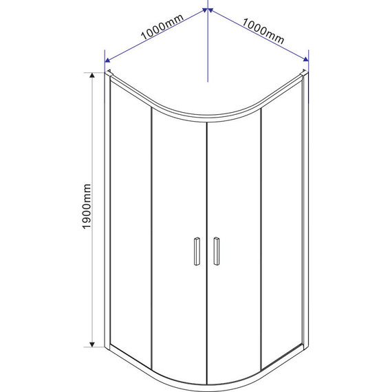 Душевое ограждение Vincea Garda 100x100 см VSQ-1G100CH, хром/шиншилла фото 7