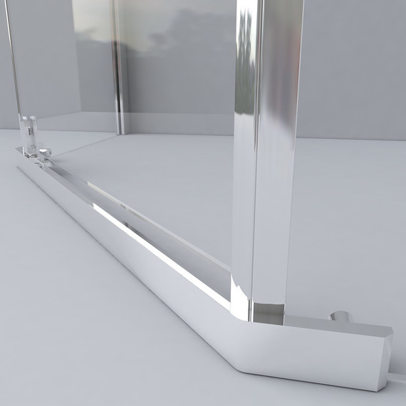 Душевое ограждение Vincea Stresa 100x100 см VSP-1S100CL, хром/прозрачное фото 5