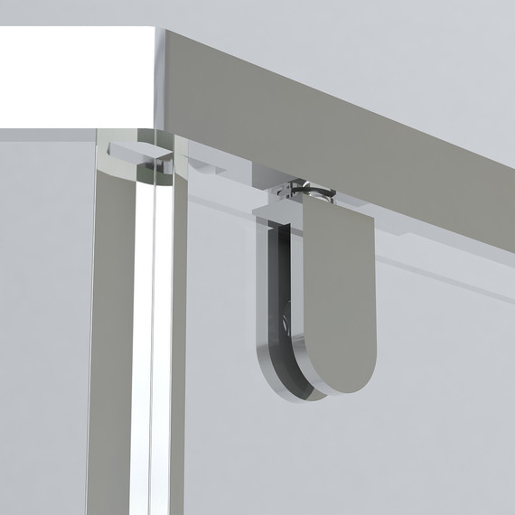 Душевое ограждение Vincea Stresa 100x100 см VSP-1S100CL, хром/прозрачное фото 6