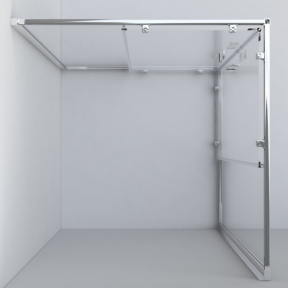 Душевое ограждение Vincea Garda 110x100 см VSS-1G1011CLB, черный/прозрачное - 4 Душевое ограждение Vincea Garda 110x100 см VSS-1G1011CLB, черный/прозрачное фото 4