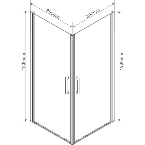 Душевое ограждение Vincea Orta 80x80 см VSS-1O8080CL, хром/прозрачное фото 5