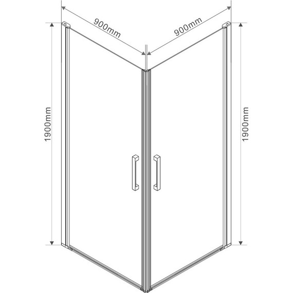 Душевое ограждение Vincea Orta 90x90 см VSS-1O9090CL, хром/прозрачное фото 5