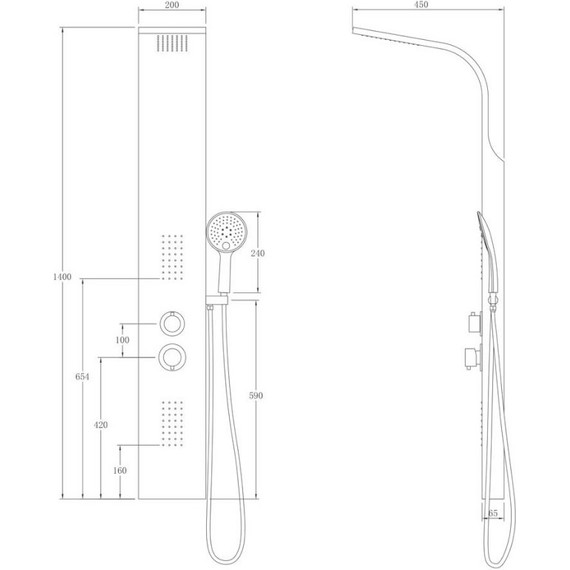 Гидромассажная панель Taliente ТА-G-S01C фото 2
