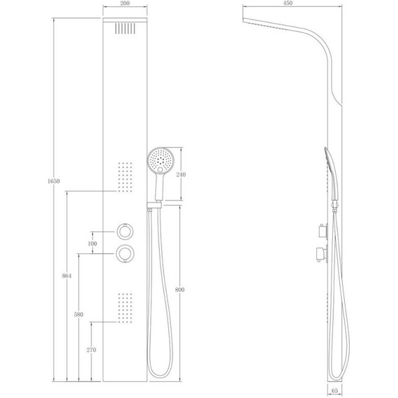 Гидромассажная панель Taliente ТА-G-S02C - 2 Гидромассажная панель Taliente ТА-G-S02C фото 2