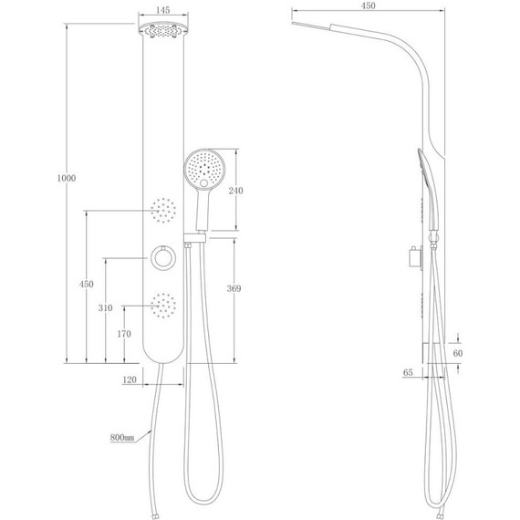 Гидромассажная панель Taliente ТА-G-S03C фото 2