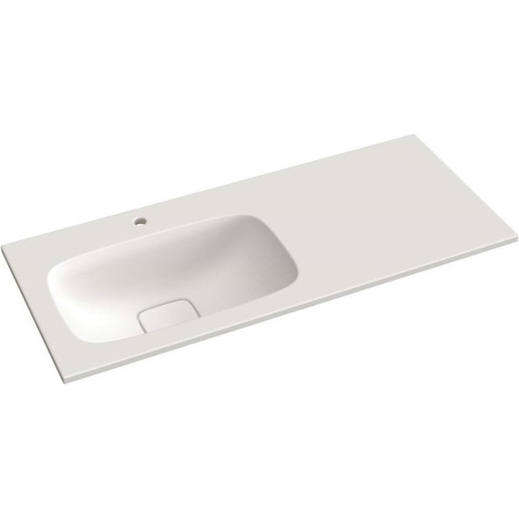 Тумба напольная с раковиной-столешницей Taliente Olejo 120 см L TA-MBO-60NR-blanco, белый глянец фото 4