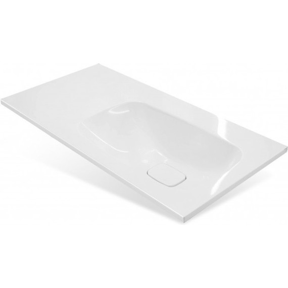 Тумба подвесная с раковиной Taliente Olejo 90 см R TA-MBO-90PR(R)-blanco, белый глянец фото 5