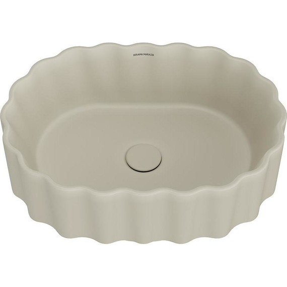 Раковина-чаша Kerama Marazzi Conchiglia 50 см CC.wb.50\SAN, песочный матовый фото 