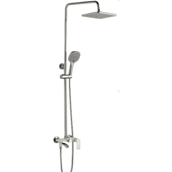 Душевая стойка Haiba HB23505-8, белый/хром фото 