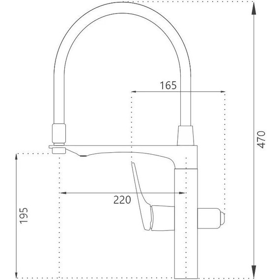 Смеситель для кухни Haiba HB76816-7, чёрный матовый фото 2