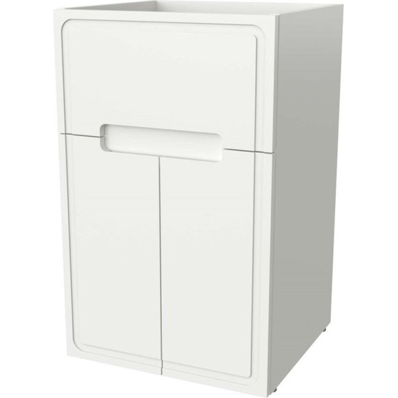 Тумба напольная с раковиной-столешницей Taliente Olejo 120 см L TA-MBO-60NR-blanco, белый глянец фото 2