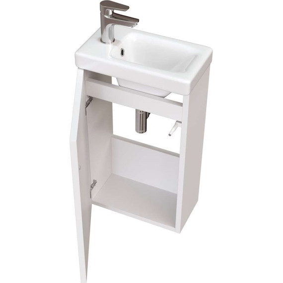 Тумба подвесная с раковиной Taliente Olejo 40 см TA-MBO-40PR-blanco, белый глянец фото 3