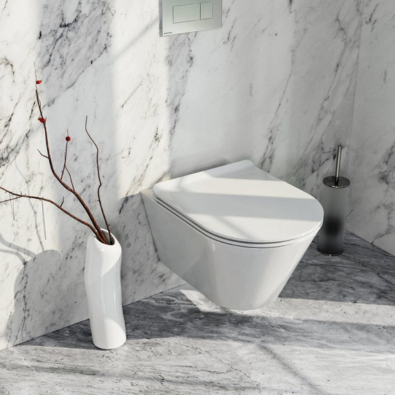 Унитаз подвесной безободковый Kerama Marazzi Plaza Modern PLMR.wc.02 - 3 Унитаз подвесной безободковый Kerama Marazzi Plaza Modern PLMR.wc.02 фото 3