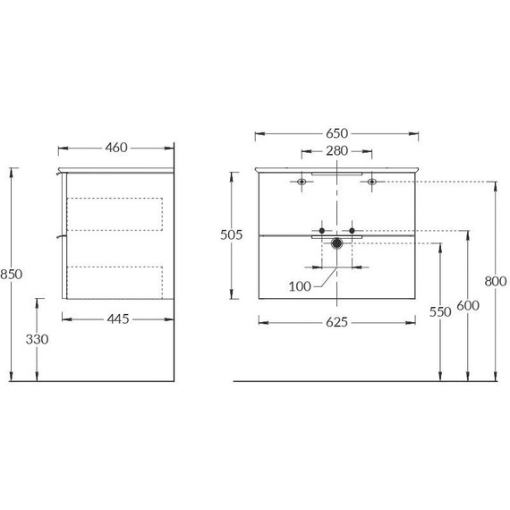 Тумба подвесная с раковиной Kerama Marazzi Piano 65 см PI.F.65\OLM, дымчатый вяз - 3 Тумба подвесная с раковиной Kerama Marazzi Piano 65 см PI.F.65\OLM, дымчатый вяз фото 3