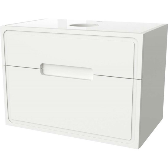 Тумба подвесная со столешницей Taliente Olejo 100 см TA-MBO-100PS-blanco, белый глянец фото 