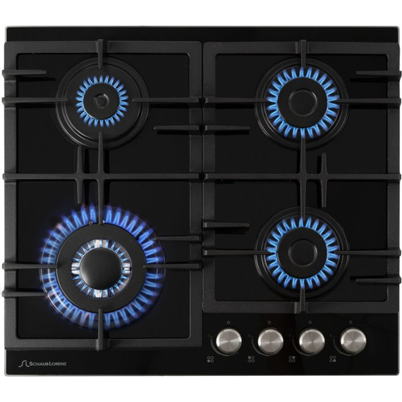 Газовая варочная поверхность Schaub Lorenz SLK GY6511 (чёрное стекло) фото 2