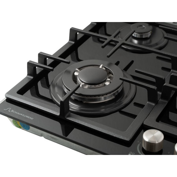 Газовая варочная поверхность Schaub Lorenz SLK GY6511 (чёрное стекло) фото 5