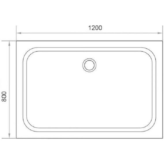 Поддон акриловый Taliente 120x80 см PTA-0812 фото 2
