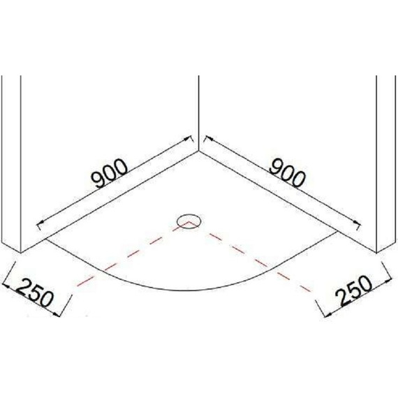 Поддон акриловый Taliente 90x90 см PTA-09091 фото 2
