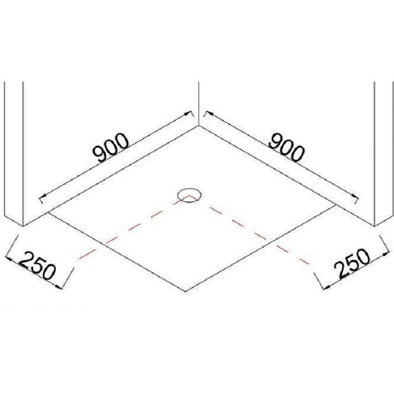 Поддон акриловый Taliente 90x90 см PTA-09092 фото 2