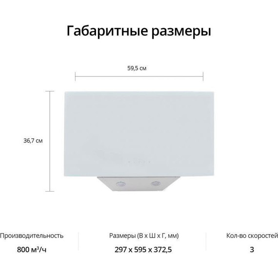 Вытяжка Schaub Lorenz SLD DL6128 (белое стекло) фото 16