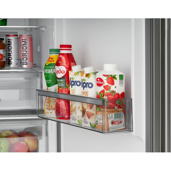 Двухкамерный холодильник Schaub Lorenz SLU S379L4E (белое стекло) фото 10