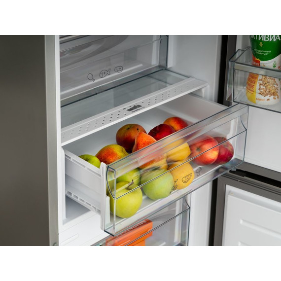 Двухкамерный холодильник Schaub Lorenz SLU S379Y4E (чёрное стекло) фото 11